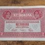 Austria-Hungary, 2 Kronen banknote, 1 March 1917, circulated, with overprint - free standard postage Image 2