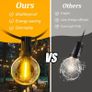 Garden-Outdoor-Lights-Mains-Powered-String-Festoon-Light LED 100ft 30M Outside Lighting Waterproof Bulb Patio Gazebo Party Pergola Image 4