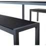 Outdoors: Garden, Balcony or Terrace Aluminium Bench with Poly Wood Surface Image 5