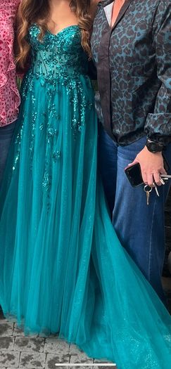 Simply Devine Teal Debs dress