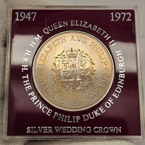 Great Britain 1947-197 Silver Wedding Crown Beautiful Uncirculated
