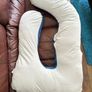 Maternity / Posture Pillow for Sleeping 55 Inches U-Shape Full Body Pillow Support - for Back, HIPS, Legs with Removable Washable Velvet Cover Image 4
