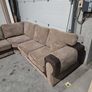 Beige Fabric Corner Sofa Image 5