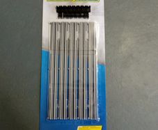 Scalextric C8212: New Silver Barriers & Clips (Borders r2 r3 r4 straight)