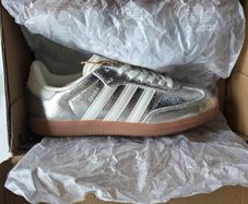 Cracked Silver Adidas Samba