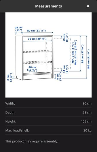Ikea Billy Bookcase