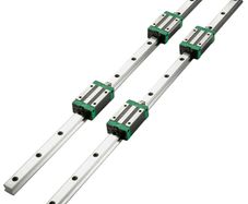 3PCS Linear Rail 2-167.6 cm(0.78-66 Inch), Linear Bearings and Rails with 4PCS HSR20 Bearing Block, Linear Motion Slide Rails plus for DIY CNC Routers Lathes Mills, Linear Slide Kit fit X Y Z Axis