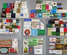 146 Collectable Souvenir Matches, Matchbooks, Match Boxes