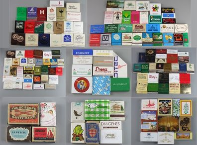 146 Collectable Souvenir Matches, Matchbooks, Match Boxes