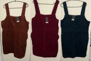 Dorothy Perkins Solid Corduroy Pinafore Dresses
