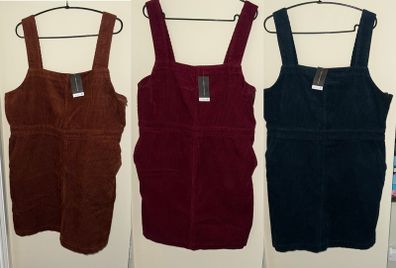 Dorothy Perkins Solid Corduroy Pinafore Dresses