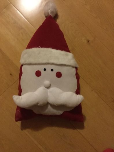 Soft Santa cushion, new, never used