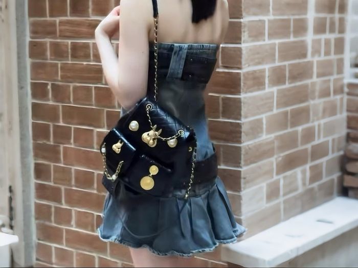 Brand new Designer Glossy Leather Bag