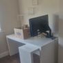 Ikea Malm Desk With Pull Out Table - White Image 2