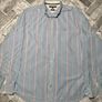 Tommy Hilfiger Mens Pin Stripe Long Sleeve Shirt Size Medium Image 2