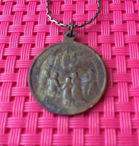Antique Vintage Saints Medals