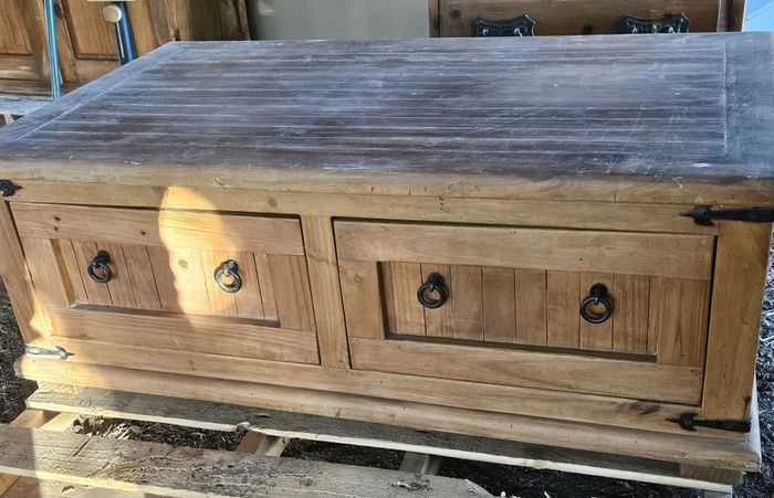 Solid Mexican Pine Coffee Table.