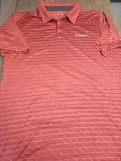 columbia polo shirt(omni shade) size large