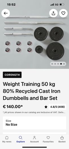 Decathlon Weight bench & weight set