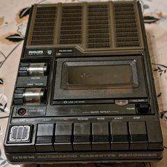 From 1976 Philips N2214, Cassete recorder. Good working order.