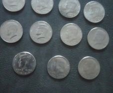 11.  American.  J.F..K.    Half. Dollars