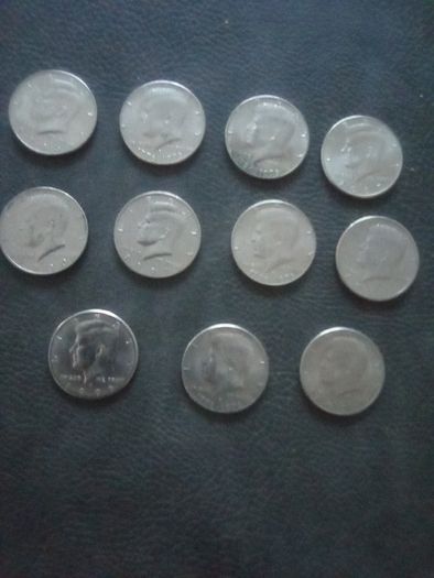 11.  American.  J.F..K.    Half. Dollars