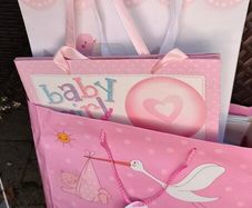 FREE baby girl gift bags