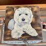 Vintage Sewing Basket West Highland Terrier Arnotts 20th Century VGC Image 3