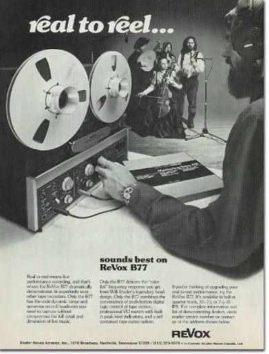 REVOX B77 Mk 2 HI SPEED Reel to reel Tape Recorder