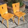 Brutalist mid century chairs Image 4