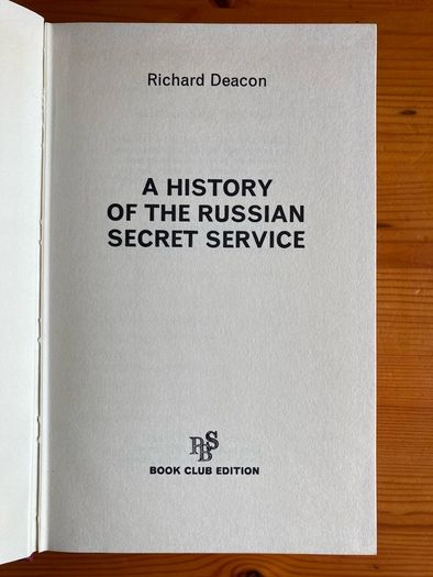 War / History Book: 'A History Of The Russian Secret Service'