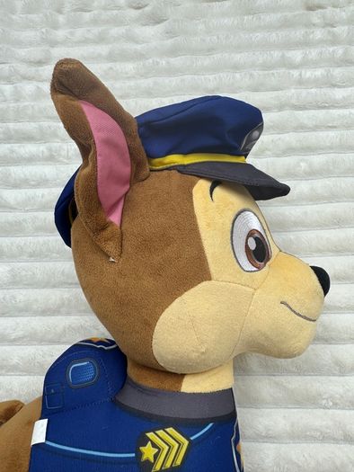 Nickelodeon Paw Patrol Chase Large approx 16" Plush Spin Master Used Please look at the pictures