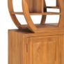 Cabinet with Yin Yang Shelf 70x30x130 cm Solid Teak Wood Image 7