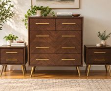 40% Off Retail | Matching Bedroom Dresser + Side Tables
