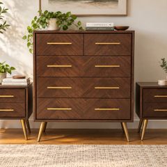 40% Off Retail | Matching Bedroom Dresser + Side Tables