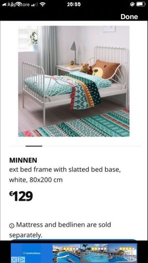 ikea kids extendable bed