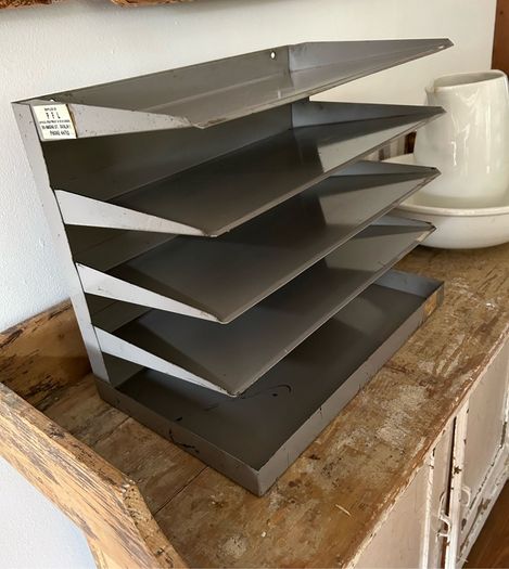 Vintage Industrial Filing Unit/ Organiser