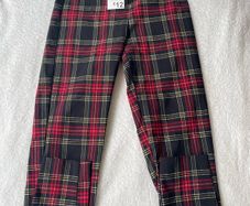 Brand New Penneys Tartan Trousers Size 4 Plaid Skinny Pants