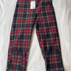 Brand New Penneys Tartan Trousers Size 4 Plaid Skinny Pants