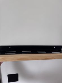 Wall Shelf Black & Natural Wood