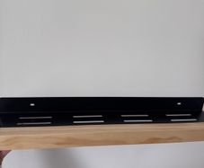 Wall Shelf Black & Natural Wood