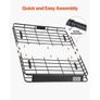 Roof Rack Cargo Carrier, 43 x 50 x 4.1 in, Universal Rooftop Cargo Basket, Car Top Luggage Holder with 150 lbs Max Load Capacity, 4.1 in Fence, Anti-Rust Alloy Steel, Wind Fairing, for SUV Car Image 4