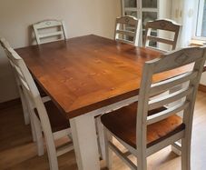 Dining table and chairs