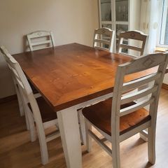 Dining table and chairs