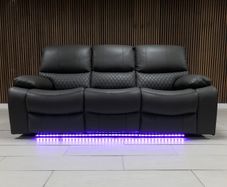 3 Seater Rita Plus Electric Leather Recliner Sofa