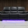 Rita 3+2 Dark Grey Electric Leather Recliner Sofa Image 3