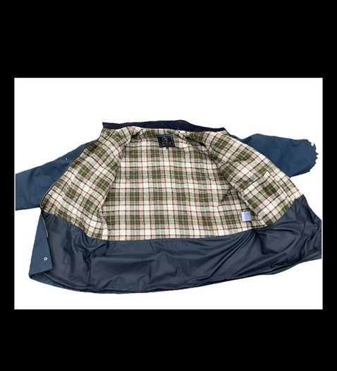 VINTAGE PG Field Navy Padded Wax Jacket Size XL