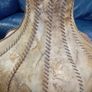 Large Vintage Cow Hide Lampshade Image 2