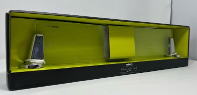 Sabichi Aspire Milane Glass Shelf. Wall mounted tempered glass shelf with chrome plated fixtures. Product code: 102010.