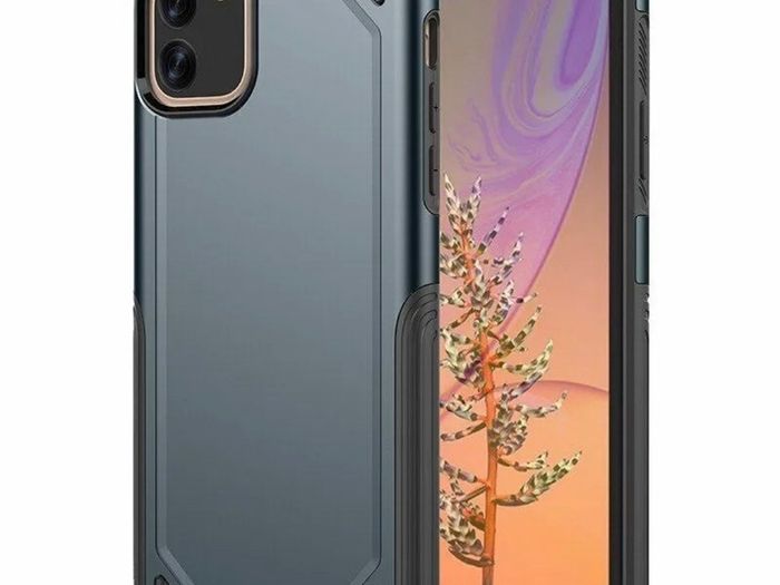 Navy Shockproof Armour Case For iPhone 12, iPhone 12 PRO Hybrid Back Cover